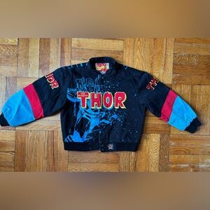 Rare Vintage Marvel Comics JH Design The Mighty Thor Kids Jacket Size‎ 7/8